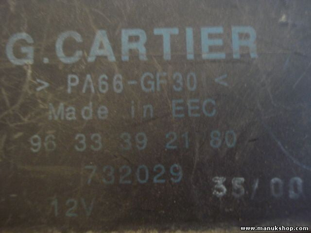 Caja precalentamiento Peugeot 9633392180 96 33 39 21 80 EEC G.CARTIER PA66-GF30