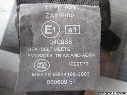 Cinturón de seguridad delantero derecho Land Rover Freelander 6G9N61294BGW