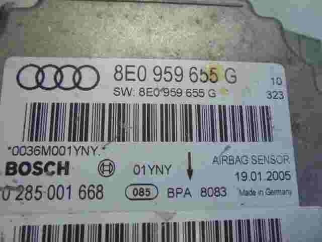 Sensore di impatto airbag Audi A4 B7 S4 B7 8E 8H 8E0959655G BOSCH 0285001668