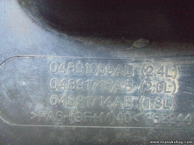 Cubierta del motor Jeep Patriot MK74 2.4 4WD 04891689AB 2.4L 04891715AB 2.0L