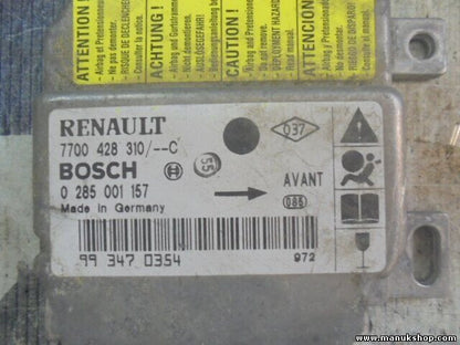 Sensor de impacto de airbag Renault  7700428310C 7700 428 310-C 0285001157