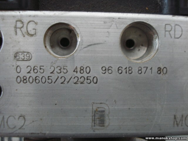 Unidad hidráulica del ABS Peugeot 307 9663940680 9661887180 0265235480