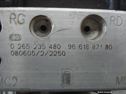 Unidad hidráulica del ABS Peugeot 307 9663940680 9661887180 0265235480