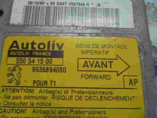 Sensore di impatto airbag Peugeot 206 (AP) 9636894080 550541500