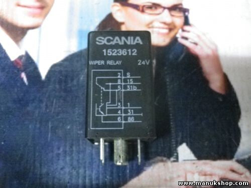 Relé Scheibenwischer Scania 4 1523612