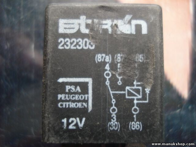 Relé  Bitron Peugeot 206 Citroen PSA 12V 232303