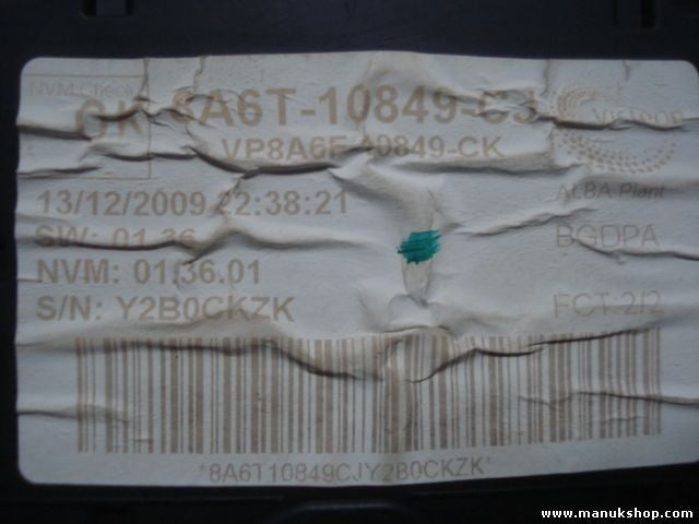 Cuadro de instrumentos Ford Fiesta VISTEON 8A6T10849CJ VP8A6F10849CK