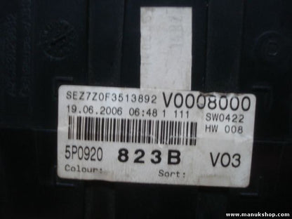 Cuadro de instrumentos Seat Altea 1.9 TDI V0008000 5P0920823B 110080280009