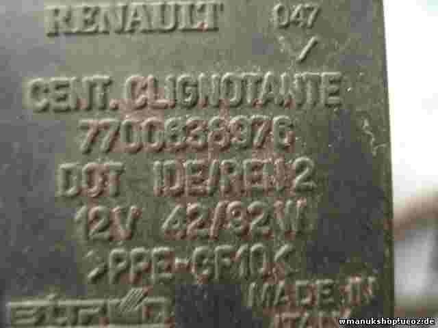 Indicador relé   Renault Twingo Laguna 7700638976 IDE REN2