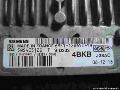Centralita Ford Focus C-MAX 1.8 2004-2011 6M5112A650YB SIEMENS VDO 5WS40512B-T
