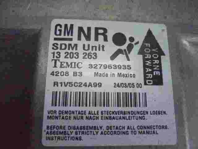 Sensore di impatto airbag Opel Astra H (NR) 13203263 Temic 327963935