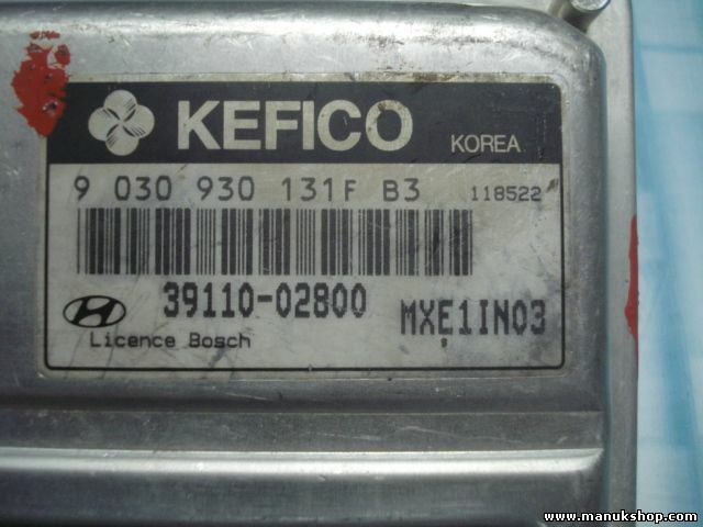 Centralita Hyundai Getz BOSCH KEFICO 3910002800 9030930101FB3 MXE1IN03