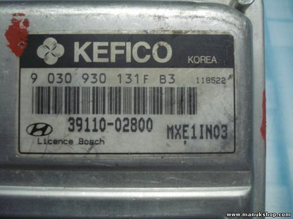 Centralita Hyundai Getz BOSCH KEFICO 3910002800 9030930101FB3 MXE1IN03