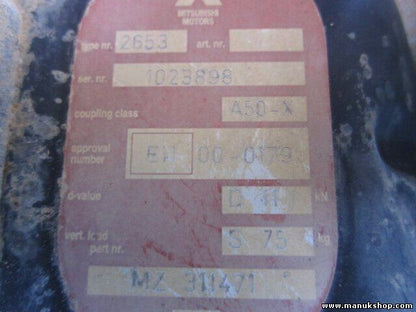 Gancho de Remolque Mitsubishi L200 MZ311471 1023898 A50-X E11 00-0179