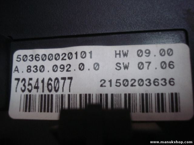 A/C System Fiat Stylo 503600020101 735416077