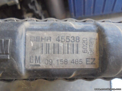 Radiador de agua Opel Astra G 2.0 GM 09158485EZ 09 158 485 EZ BEHR 45538