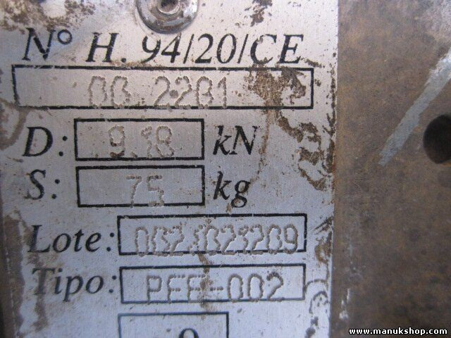 Gancho de Remolque Suzuki Vitara H 94/20/CE H9420CE 1800kg.75kg