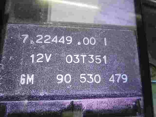 Solenoide de la válvula de vacío Opel Astra H Vectra Zafira GM 90530479 72244900