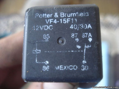 Relé Potter & Brumfield VF4-15F11 VF415F11 40/30A 12VDO