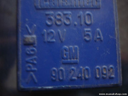 Relé del limpiaparabrisas Opel Astra F Corsa B Vectra A Omega GM 90240092