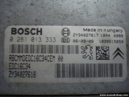 Centralita del motor Suzuki Santana ZY34027618 ZY34027617 BOSCH 0281013333