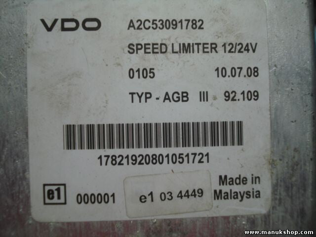 Centralita Iveco VDO A2C53091782 TYP.AGB III 92.109