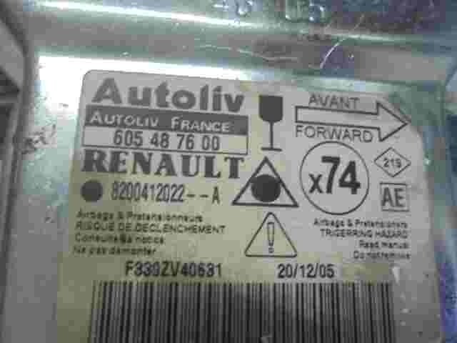 Sensor de impacto de airbag Renault Laguna (AE) X74 8200412022A 605487600