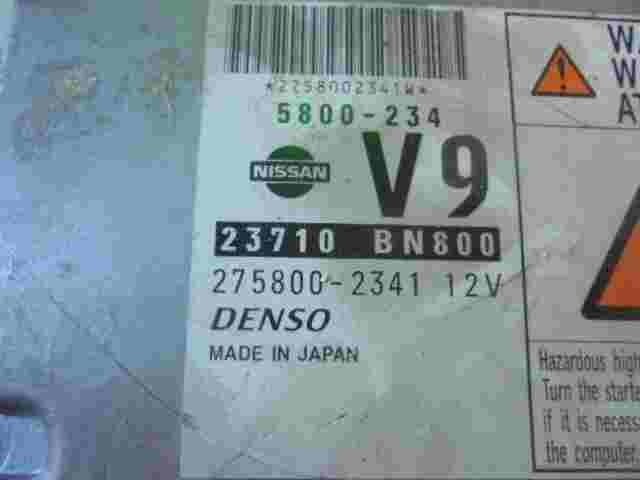 Centralita Nissan Almera N16 2.2 V9 23710BN800 23710 BN800 DENSO 2758002341