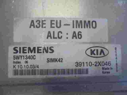 Centralita  Kia Rio 391102X046 39110-2X046 SIEMENS 5WY1340C SIMK42 Index 05