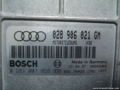 Centralita del motor Audi A4 1.9 028 906 021 GM 028906021GM 28SA3362 0281001658