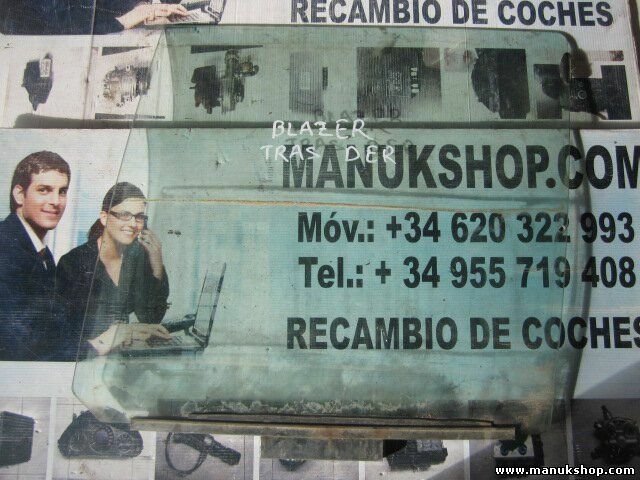 Cristal de la puerta trasero derecho Chevrolet Blazer S10 DOT509 AS2M402