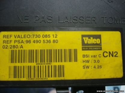 BSI Caja de fusibles Citroen Xsara CN2 9649053680 96 490 536 80 VALEO 73008512