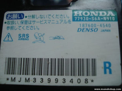 Sensor de impacto de airbag Honda Jazz 77930S6AN910 77930-S6A-N910 1876004540