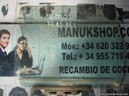 Vetro porta posteriore destro Mitsubishi L200 43R002086 DOT207 TIS1971993