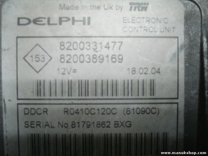 Centralita Renault Cilo 1.5 DELPHI 8200331477 8200389169 R0410C120C