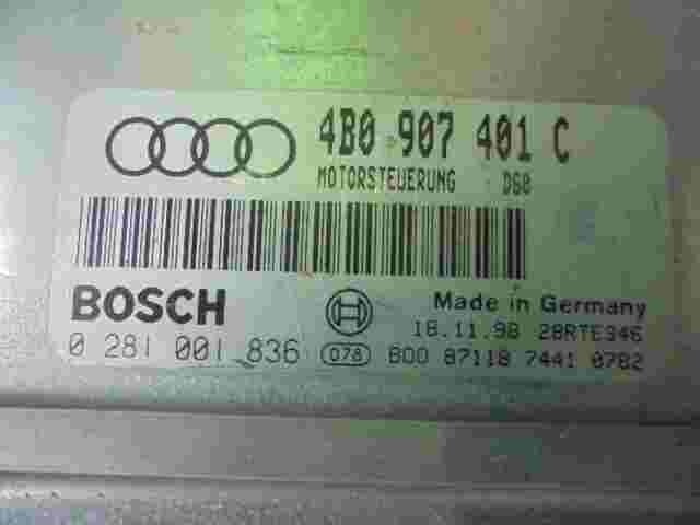 Centralita VW Audi A6 2.5TDI 4B0907401C 4BO907401C 28RTE346 BOSCH 0281001836