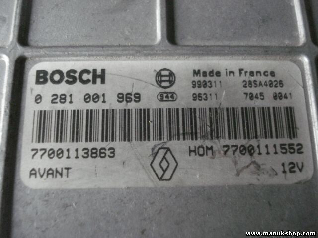 Centralita del motor Renault Megane 28SA4026 7700113863 HOM 7700111552