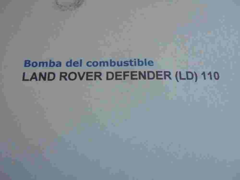 Bomba alimentación combustible Land Rover Defender (LD) 110