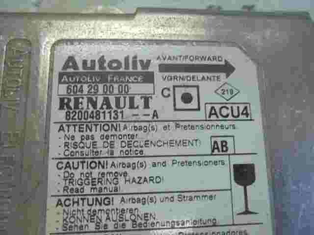 Sensor de impacto de airbag Renault Megane II (AB) 8200481131A 604290000