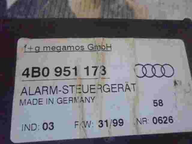 Controlador de alarma  Audi A3 8L A4 B5 A6 4B 4B0951173  4BO951173 Ind.03