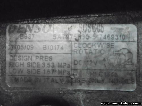 Compressore climatizzatore Punto Strada Lancia Musa 1.3 D 5A7975600 517469310