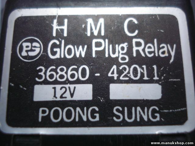 Recocido controlador Glow relé enchufe Hyundai H-1 H100 H1 Starex 3686042011 