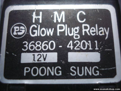 Recocido controlador Glow relé enchufe Hyundai H-1 H100 H1 Starex 3686042011 