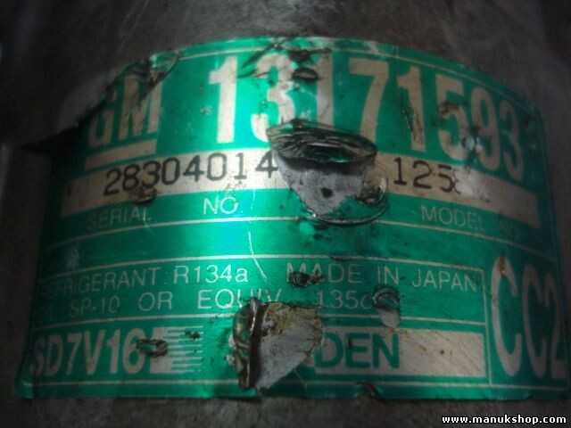 Compressore aria condizionata Opel Vectra C 2.0L 13171593 SD7V16 1258 SD7V161258