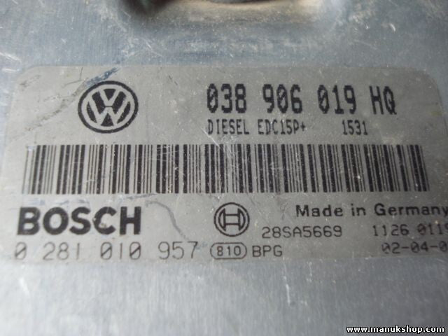 Centralita del motor VW Volkswagen Seat 038 906 019 HQ 038906019HQ 0281010957