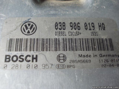 Centralita del motor VW Volkswagen Seat 038 906 019 HQ 038906019HQ 0281010957