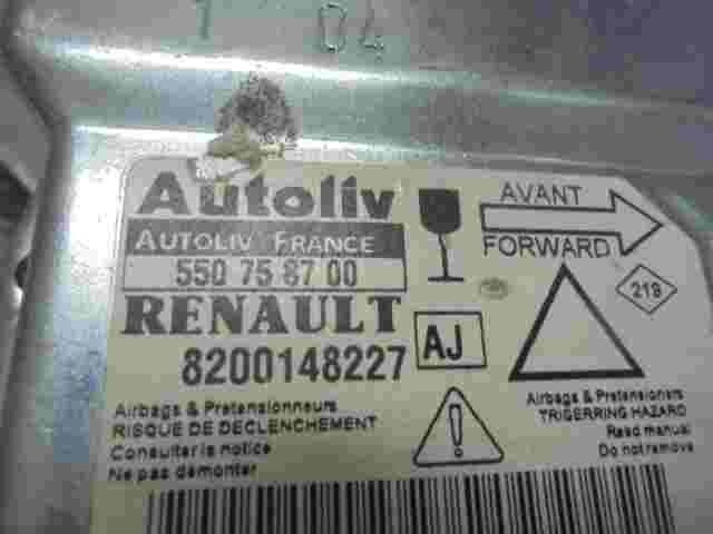 Sensor de impacto de airbag  Renault Laguna (AJ) 8200148227 550758700