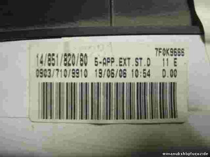 Cuadro de instrumentos Fiat Scudo Peugeot Expert 1485182080 09037109910