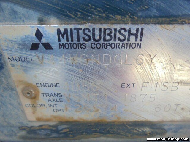 Capo Mitsubishi Pajero I Montero L04_G, L14_G 2.0 4WD V44WGNDGL6Y V5MT14875