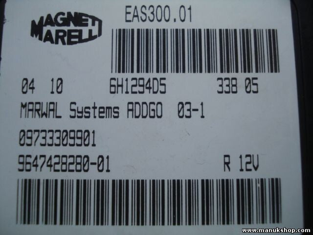 Control de la unidad de alarma inmovilizador módulo Citroen C5 1,6 964742828001